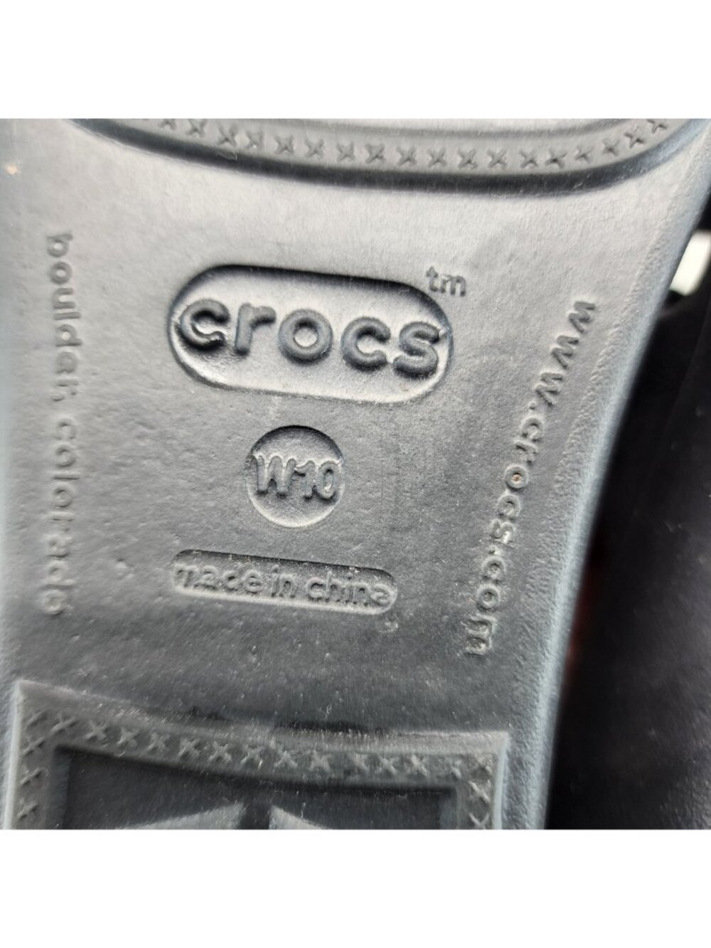 Crocs Shoes Womens Size 10 Black Synthetic Slip On Sandals - Picture 9 of 10